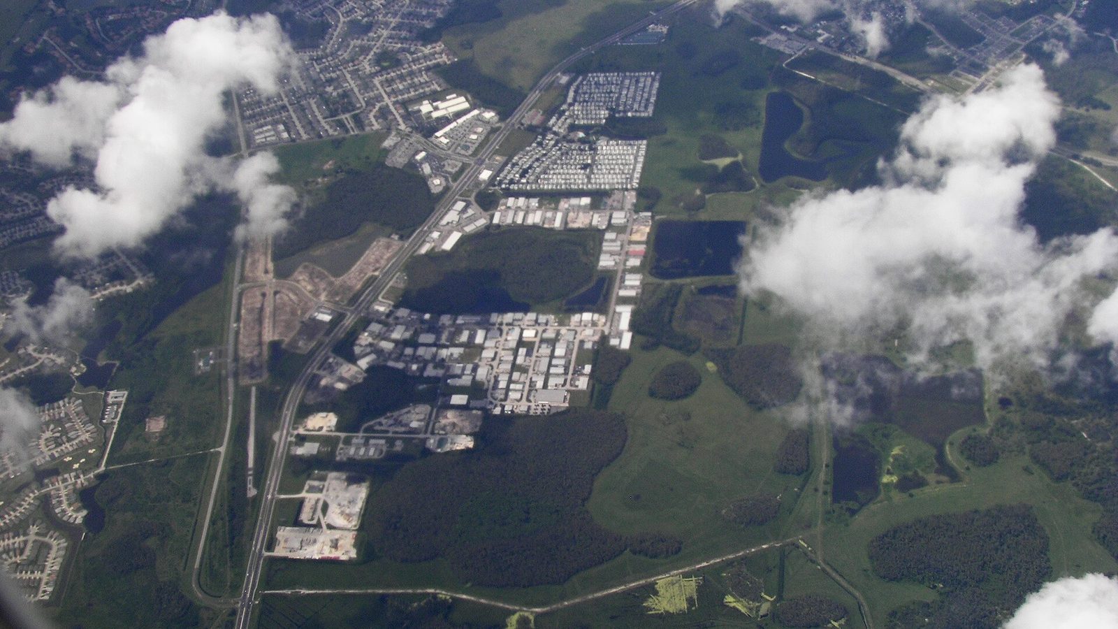 SR-54 and the Odessa area from the air