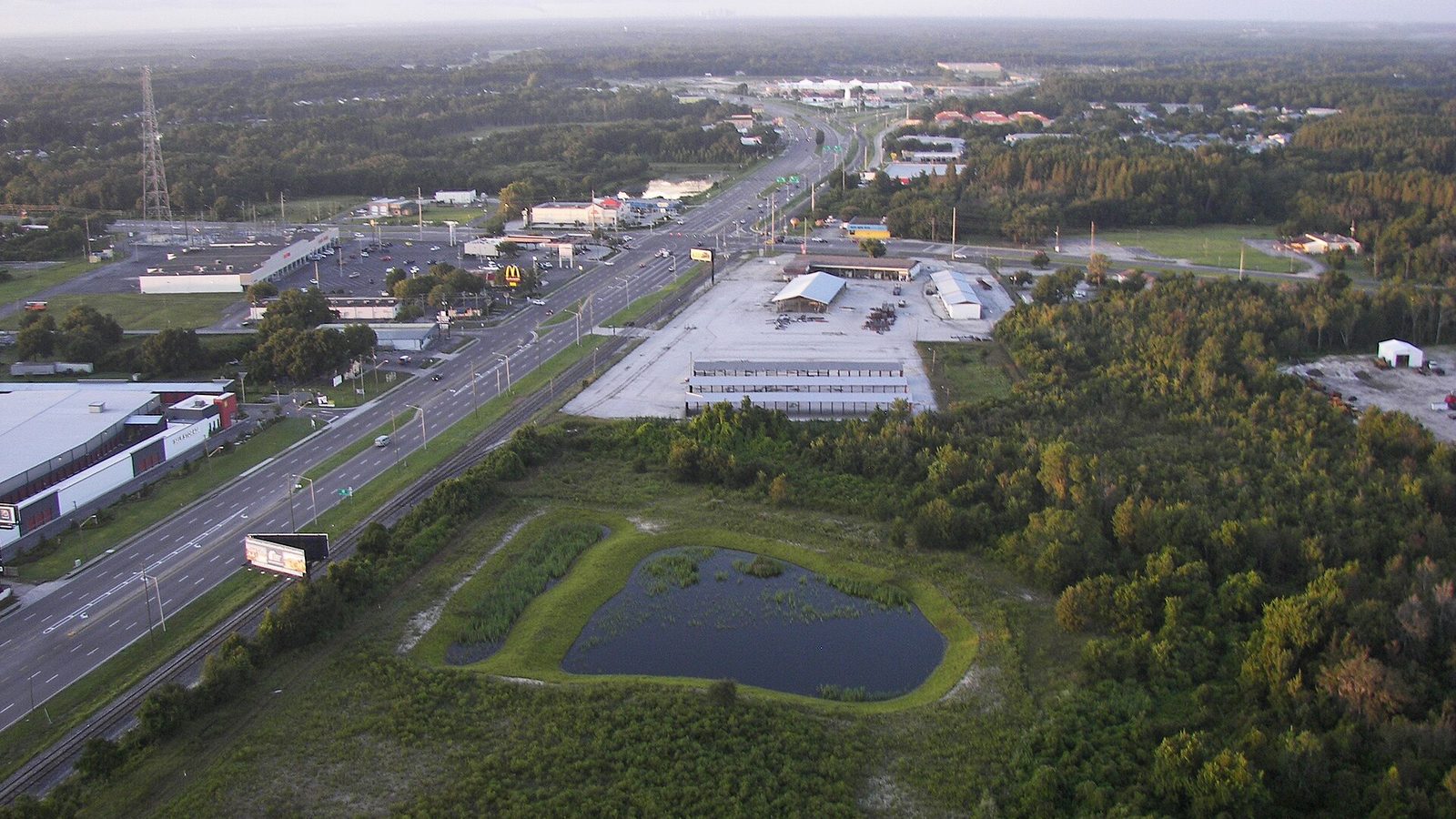 Land O' Lakes and the US-41 corridor from the air
